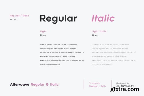 Alterwave - Font Family