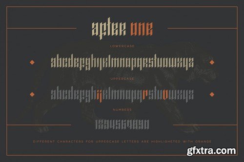 AfterOne - Blackletter Inspired Font