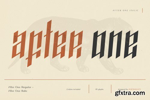 AfterOne - Blackletter Inspired Font