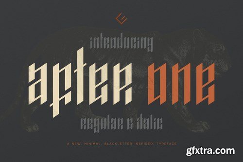 AfterOne - Blackletter Inspired Font