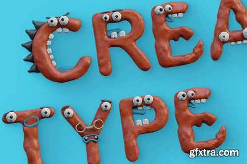 Plasticine Monsters - Color SVG Font