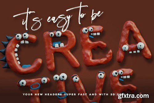 Plasticine Monsters - Color SVG Font