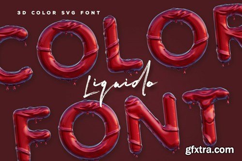 Liquido - 3D Color SVG Font