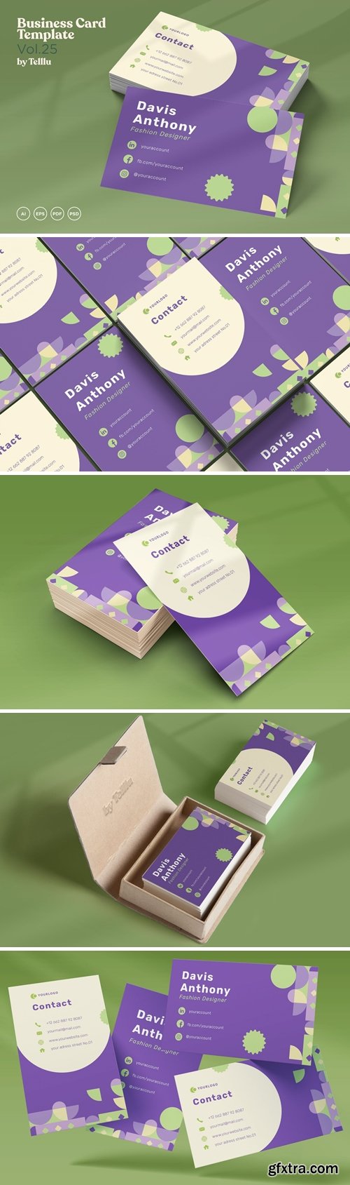 Business Card Vol.25 Landscape & Portrait