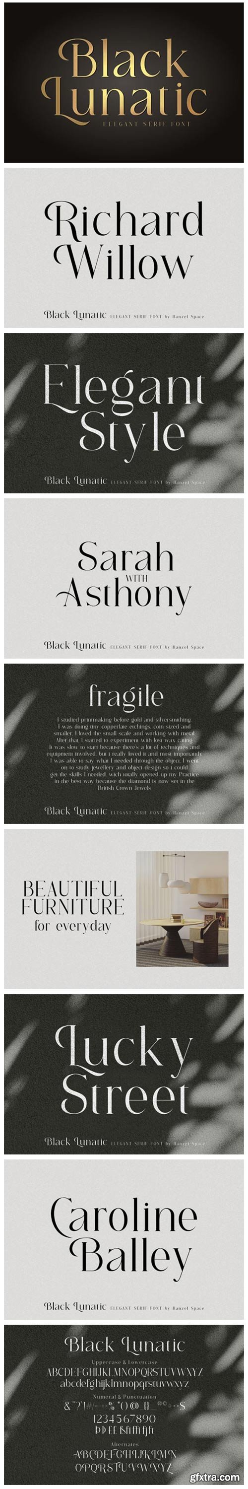 Black Lunatic Font