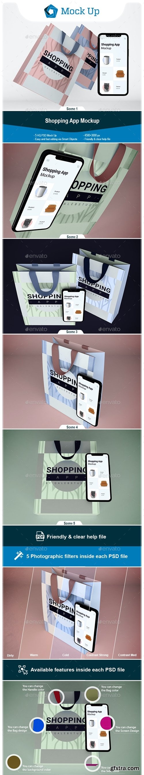 GraphicRiver - Shopping App Mockup 28699837