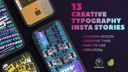 Videohive - 13 Creative Typography Instagram Stories