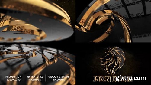 Videohive - Gold Black And Shine Logo Reveal - 28498726