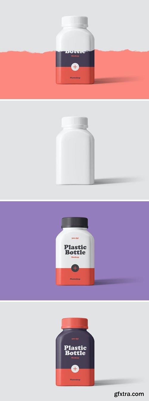 Plastic Pill Bottle Mockup