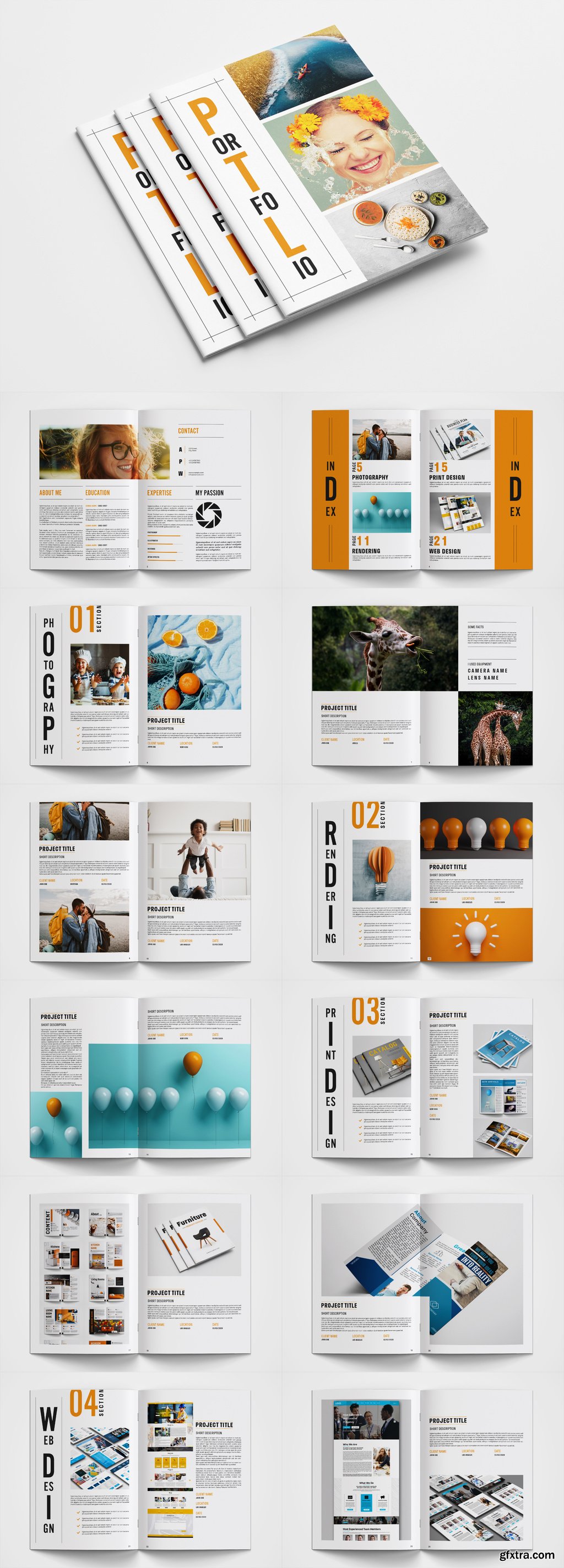 graphic design portfolio layout
