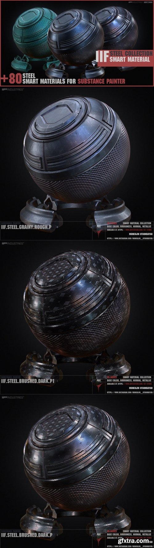 Artstation - IIF STEEL COLLECTION \\\\ +80 Smart Materials SP