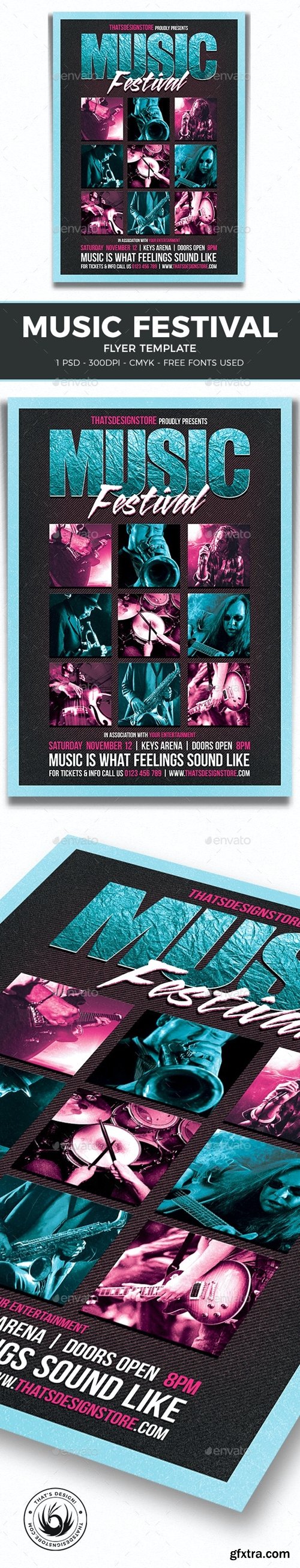 GraphicRiver - Music Festival Flyer Template V4 11324450