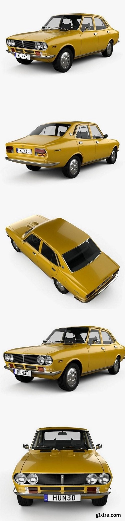 Mazda Capella (616) sedan 1974 3D model