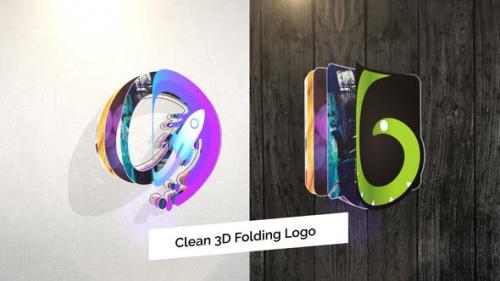 Videohive - Clean 3D Folding Logo Reveal