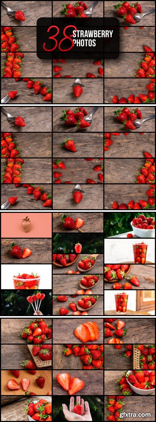 Set of 38 Strawberry Photos 6089672