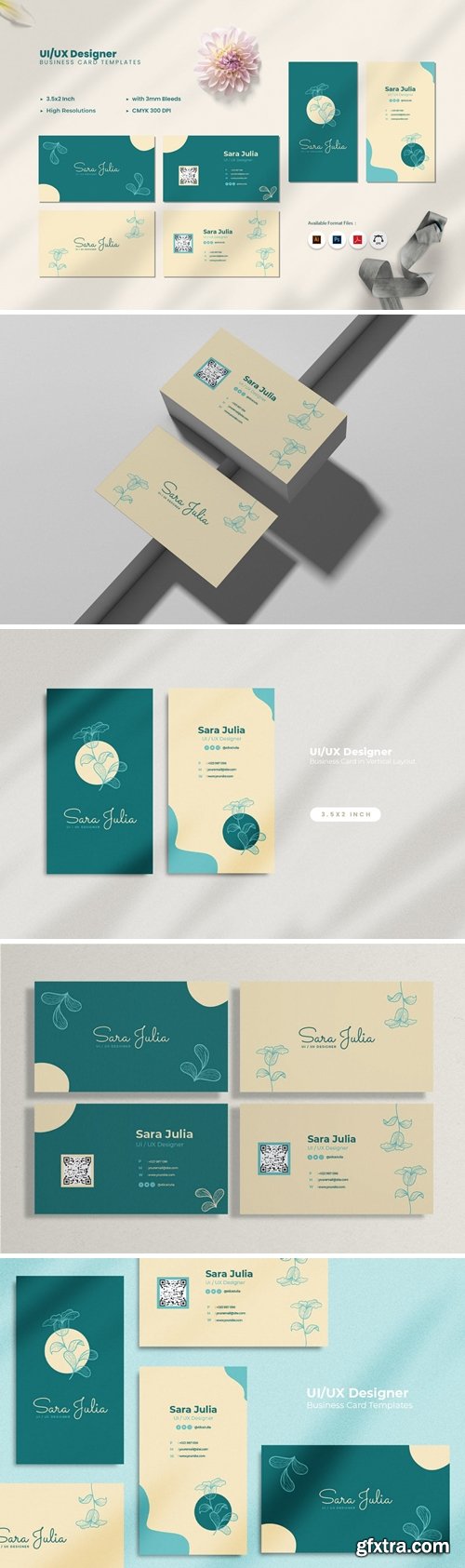 UI & UX Designer Business Card