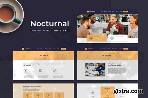 ThemeForest - Nocturnal v1.0 - Creative Agency Elementor Template Kit - 28703824