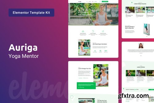 ThemeForest - Auriga v1.0 - Health Coach & Yoga Mentor Elementor Template Kit - 28888720