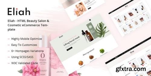 ThemeForest - Edit Eliah v1.0 - HTML Beauty Salon & Cosmetic eCommerce Template - 28941768