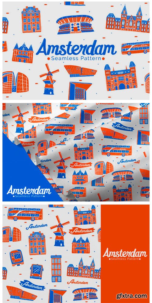 Amsterdam Seamless Pattern 6060049