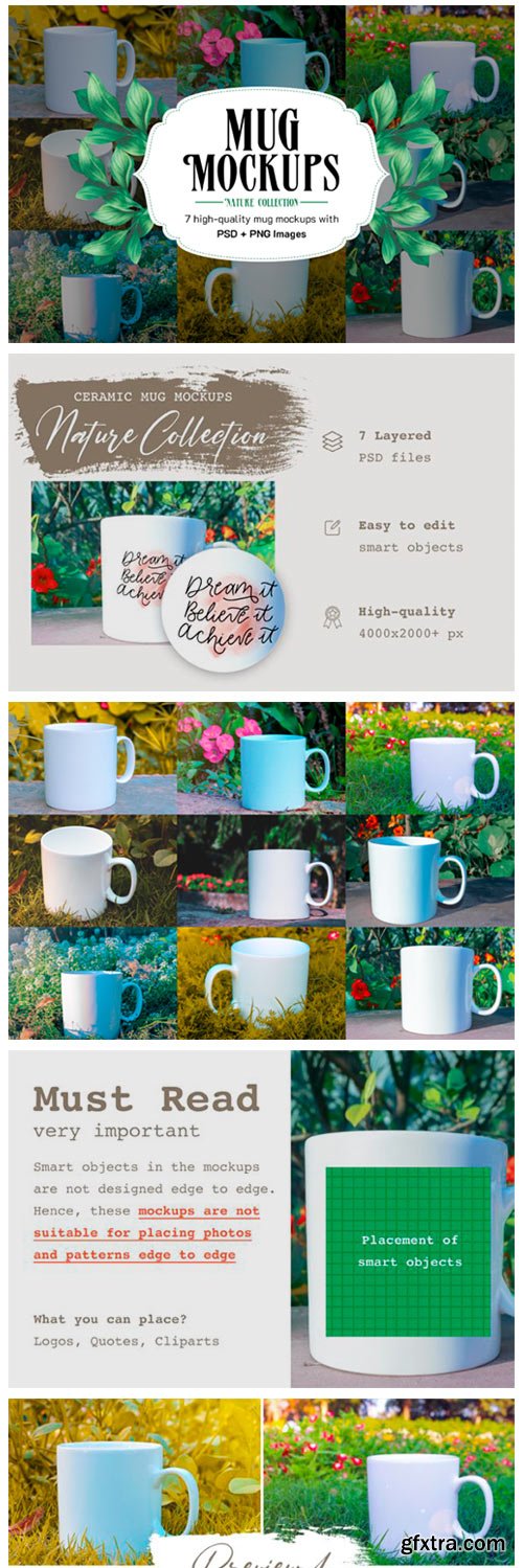 7 Ceramic Mug Mockups + Bonus 6127290