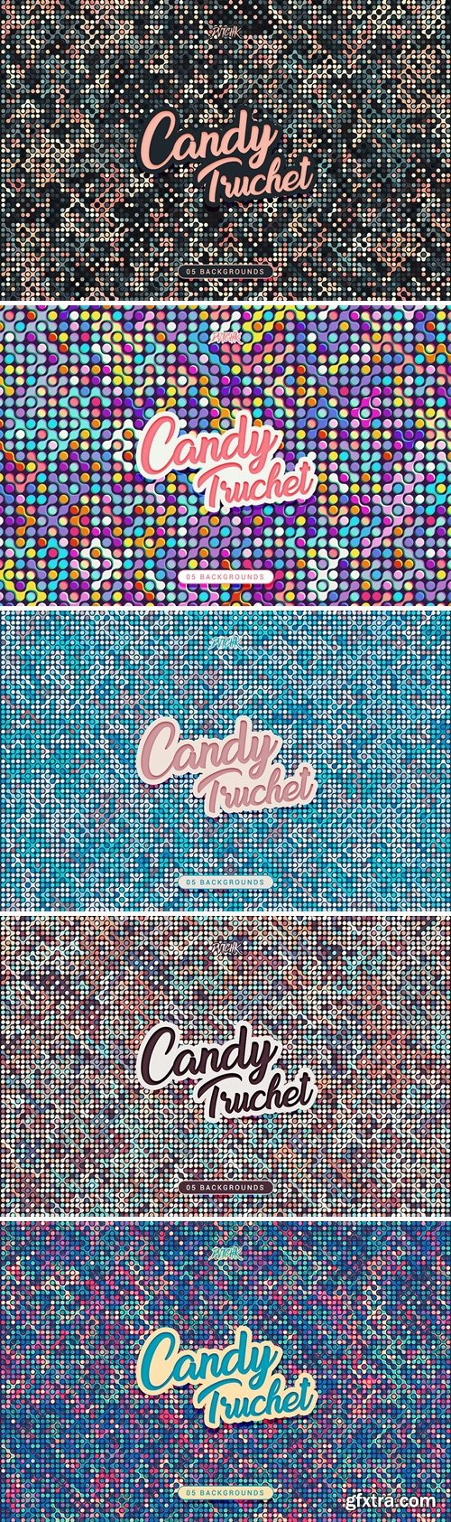 Candy Truchet Backgrounds