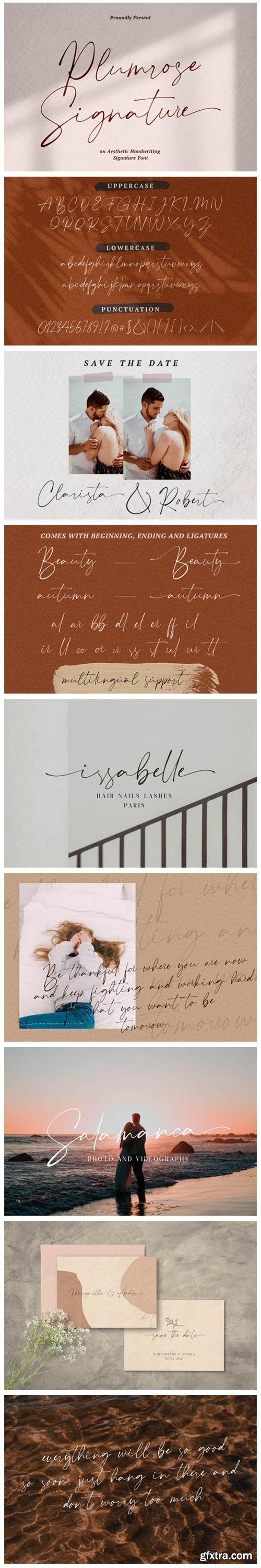 Plumrose Signature Font