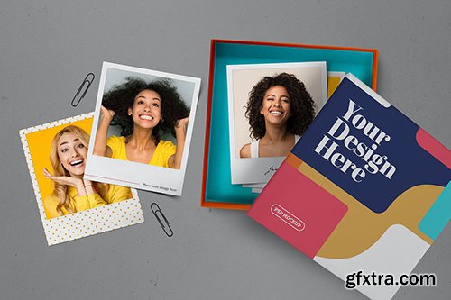 Blank Instant Photo Frame Mockup