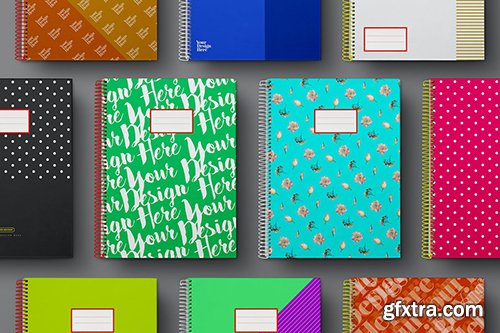 School Notebook Mockup Set