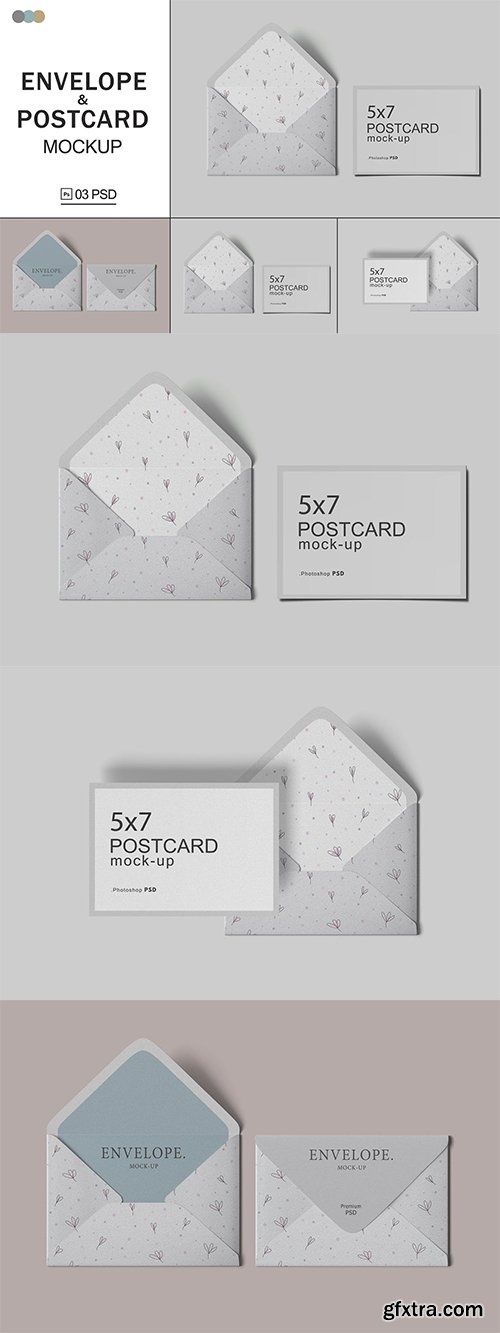 Envelope & Postcard Mockups