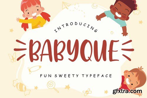 Babyque Fun Sweety Typeface