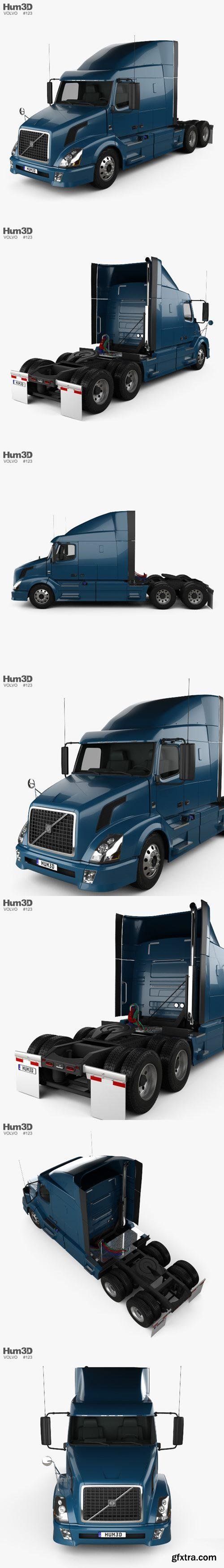 Volvo VAH (630) Tractor Truck 2012 3D Model