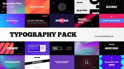 Videohive - Stylish Typography Pack