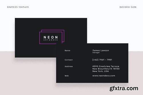 Neon Business Card