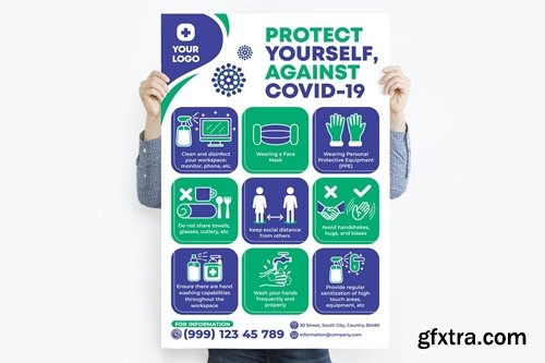 Protect Yourself, Against Covid-19 Poster