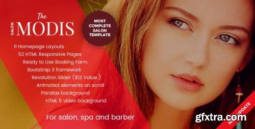 ThemeForest - Modis v1.3.4 - Salon, Spa & Barber Website Template - 15393570