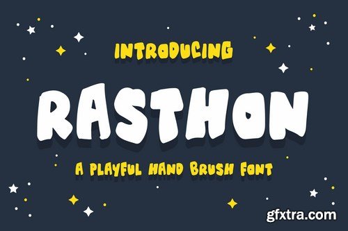 Rasthon - A Playful Hand Brush Font