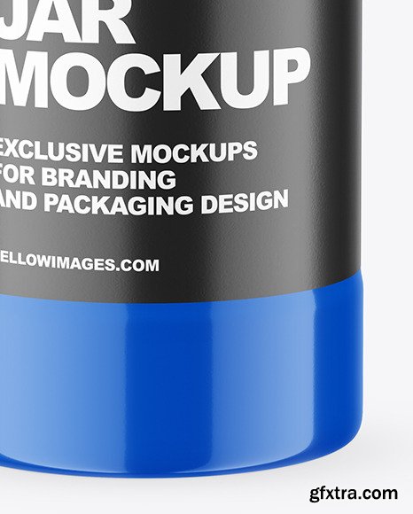 Glossy Salt Jar Mockup 68525