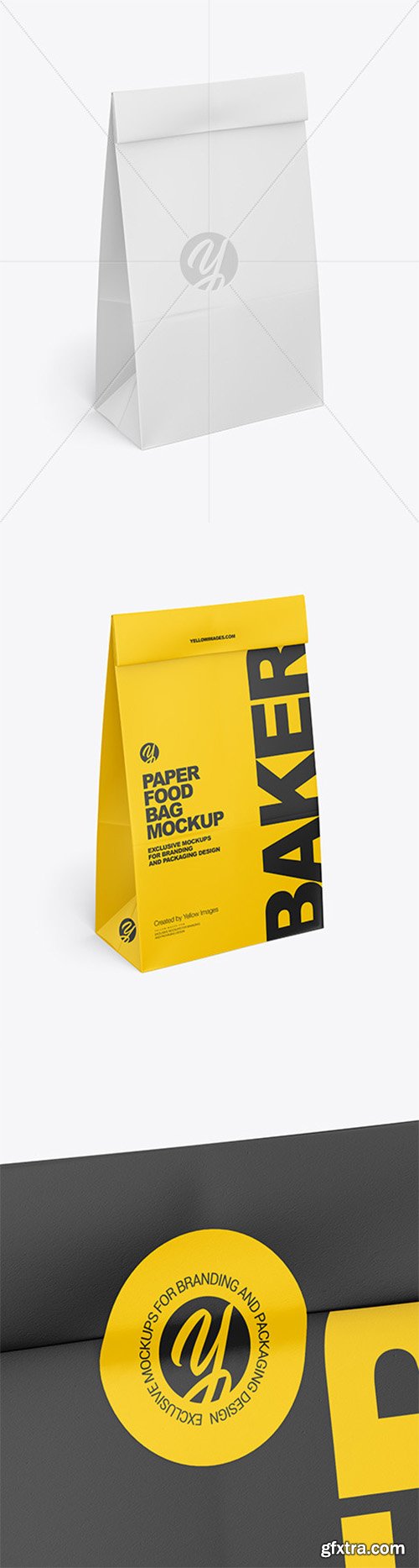 Paper Food Bag Mockup 55274