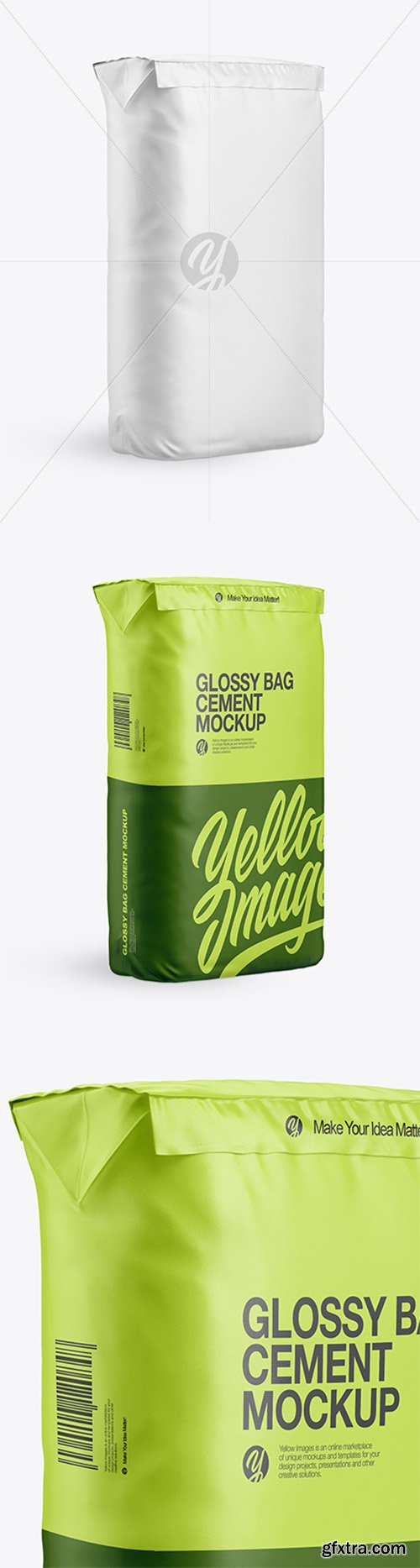 Glossy Paper Cement Bag Mockup 57157