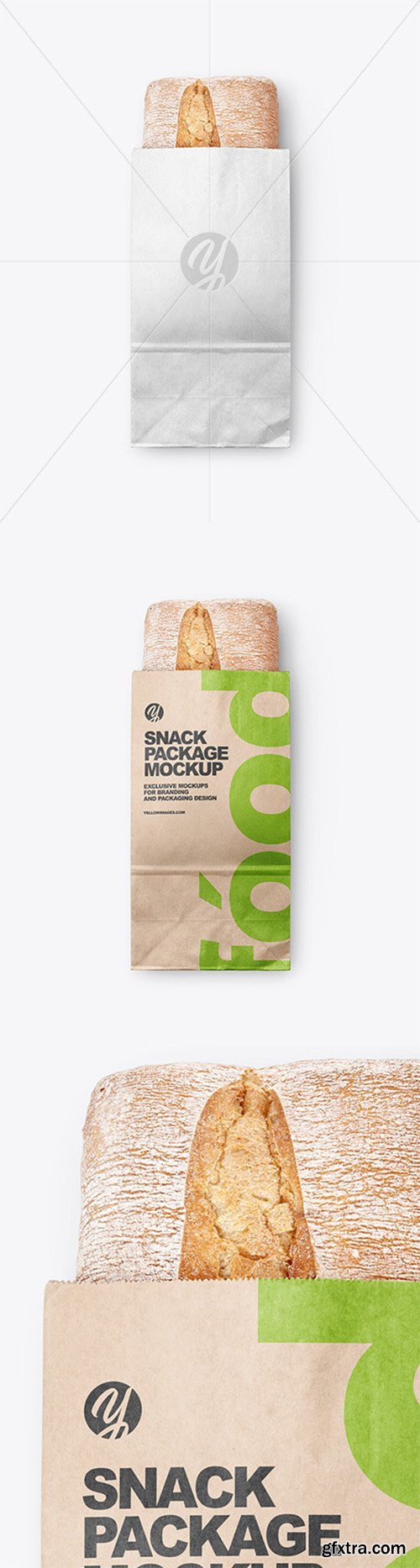 Kraft Package w/ Bread Mockup 54509