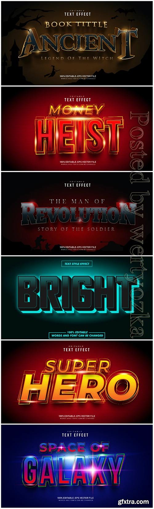 Text effect in vector vol 3