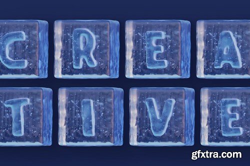 Ice Cube - 3D Color SVG Font