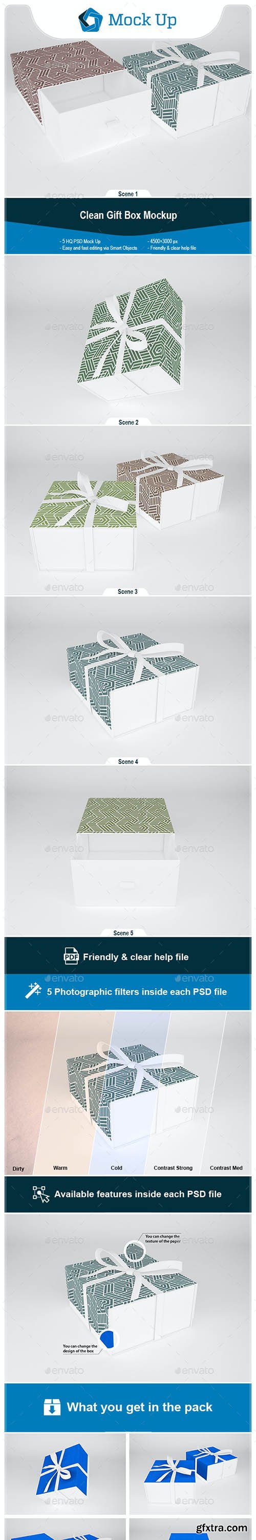 GraphicRiver - Clean Gift Box Mockup 28728656