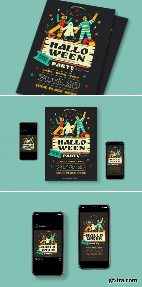 free-halloween-party-nightclub-poster-flyer-design-template-psd