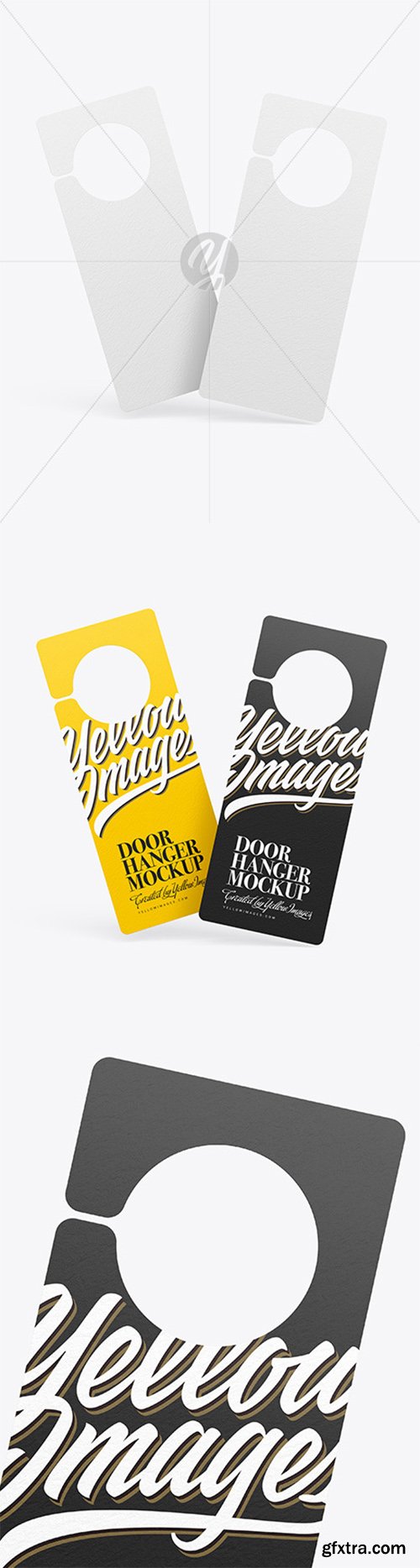 Two Door Hangers Mockup 66552