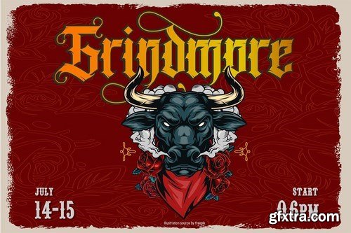 CM - Grindmore Stunning Blackletter Fonts 5441188