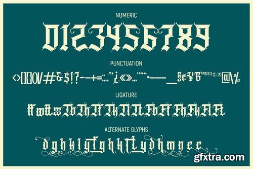 CM - Grindmore Stunning Blackletter Fonts 5441188