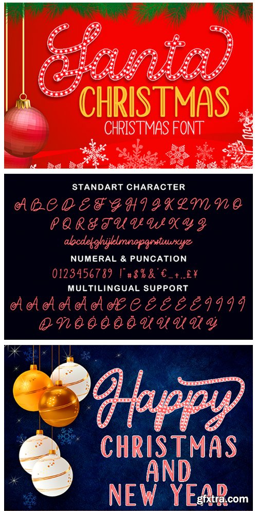 Santa Christmas Font