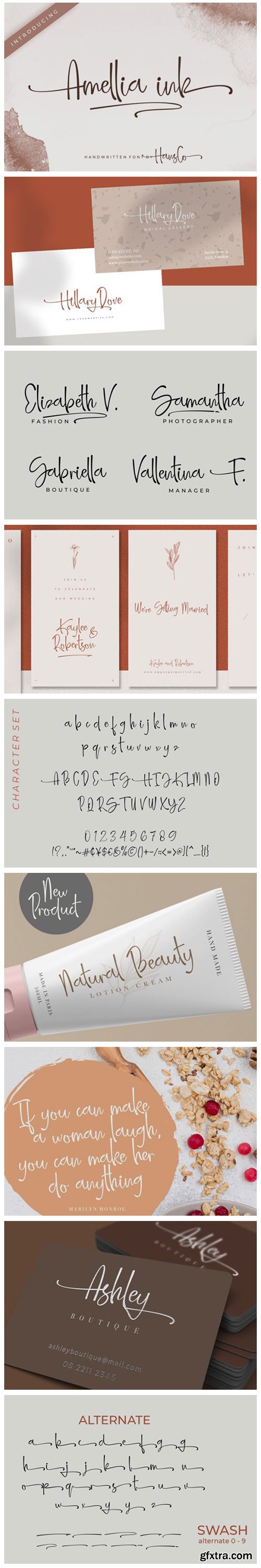 Amellia Ink Font